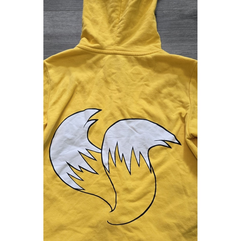 SEGA Sonic The Hedgehog Tails Costume Full Zip Fleece Hoodie Youth Size XL - Picture 4 of 13